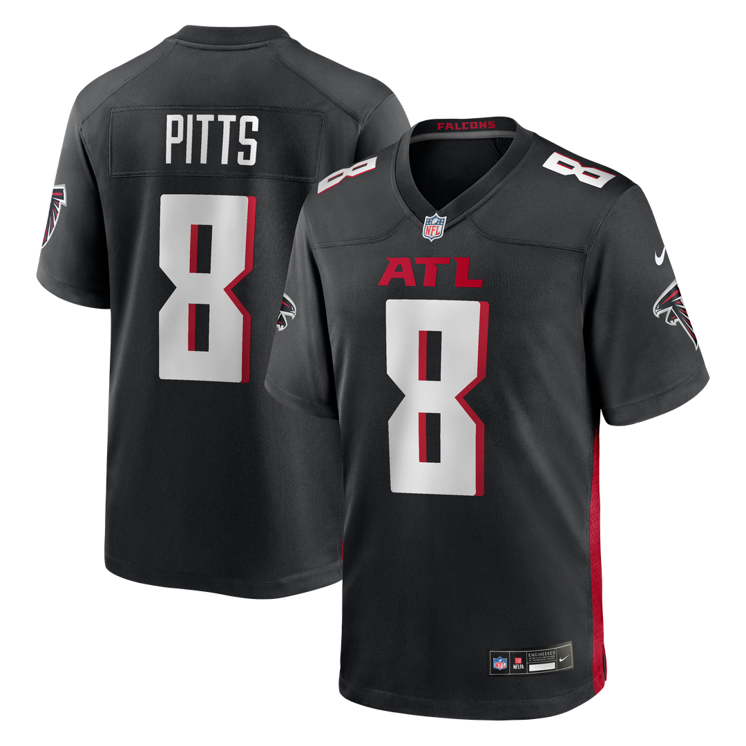 Kyle Pitts Atlanta Falcons Nike Game Jersey - Black Official NFL Team Apparel Football Fan Gear
