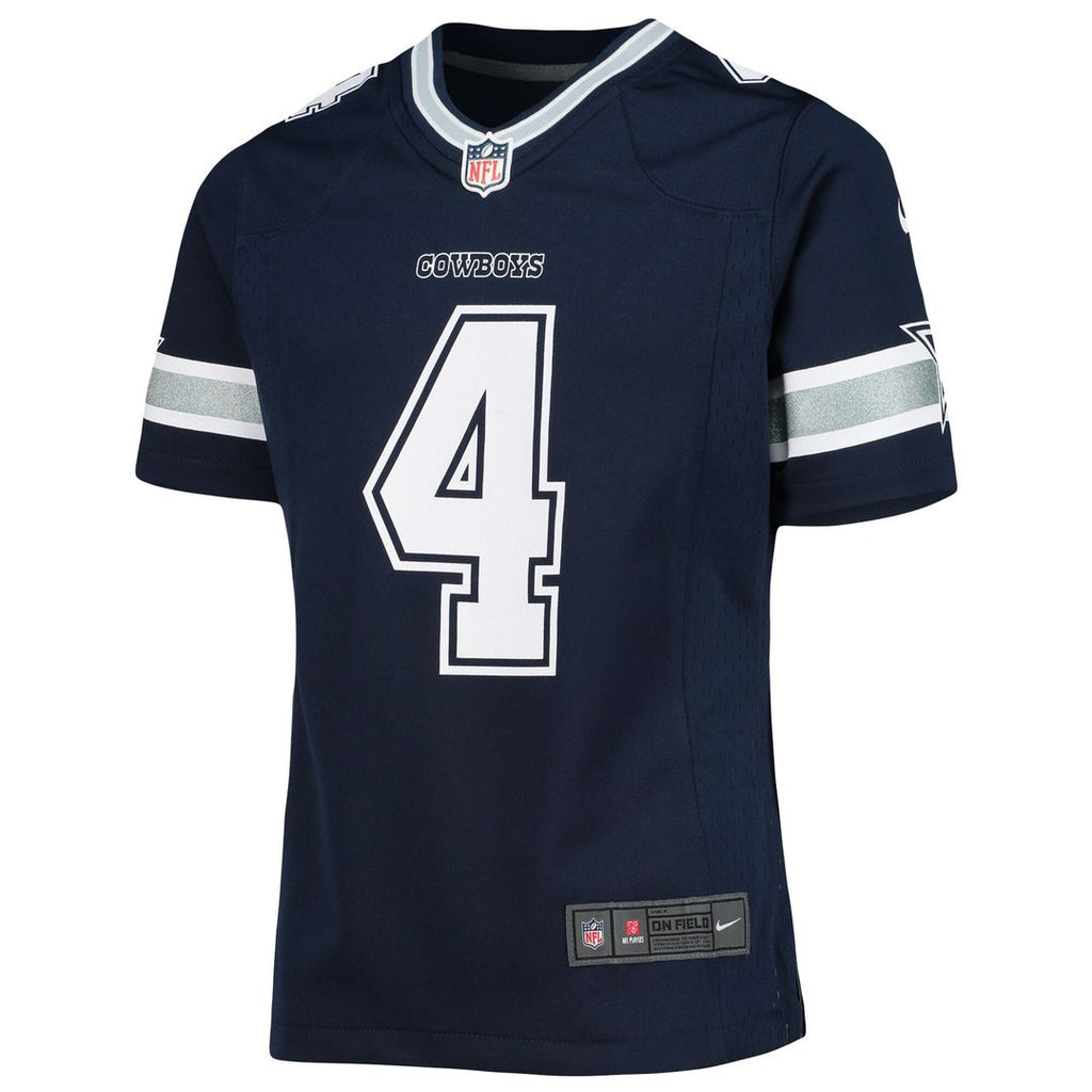 Dak Prescott Dallas Cowboys Nike Girls Youth Team Game Jersey - Navy Official NFL Team Apparel Football Fan Gear