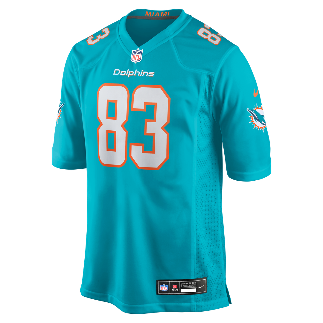 Darren Waller Miami Dolphins Nike Team Game Jersey - Aqua Official NFL Team Apparel Football Fan Gear