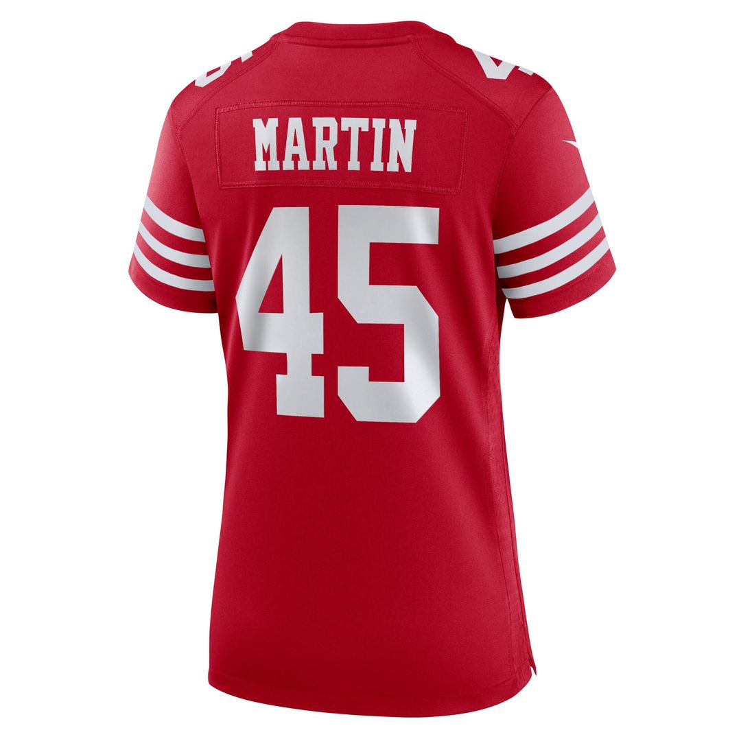 Nick Martin San Francisco 49ers Nike Women's Team Game Jersey - Scarlet Official NFL Team Apparel Football Fan Gear