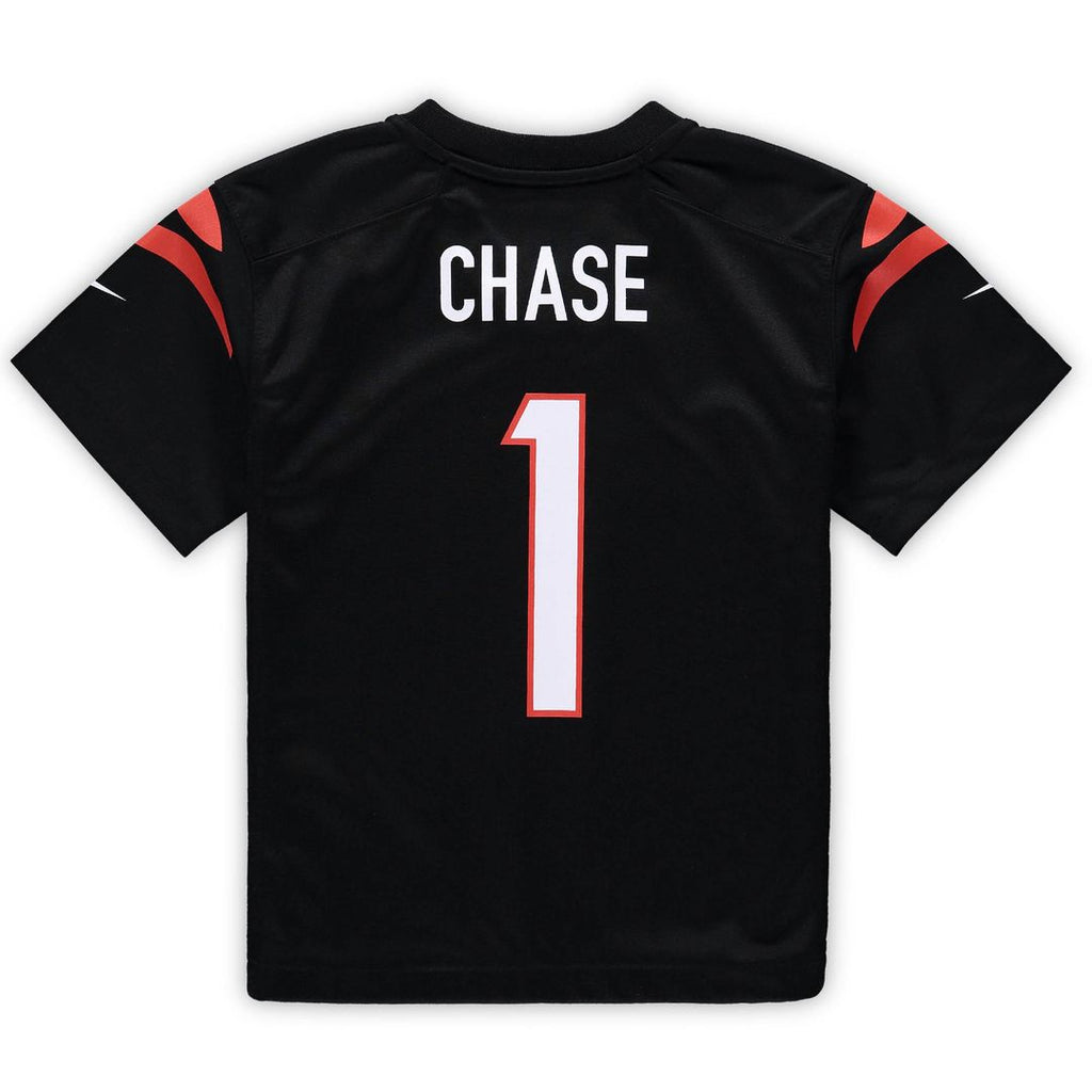 Ja'Marr Chase Cincinnati Bengals Nike Preschool Game Jersey - Black Official NFL Team Apparel Football Fan Gear