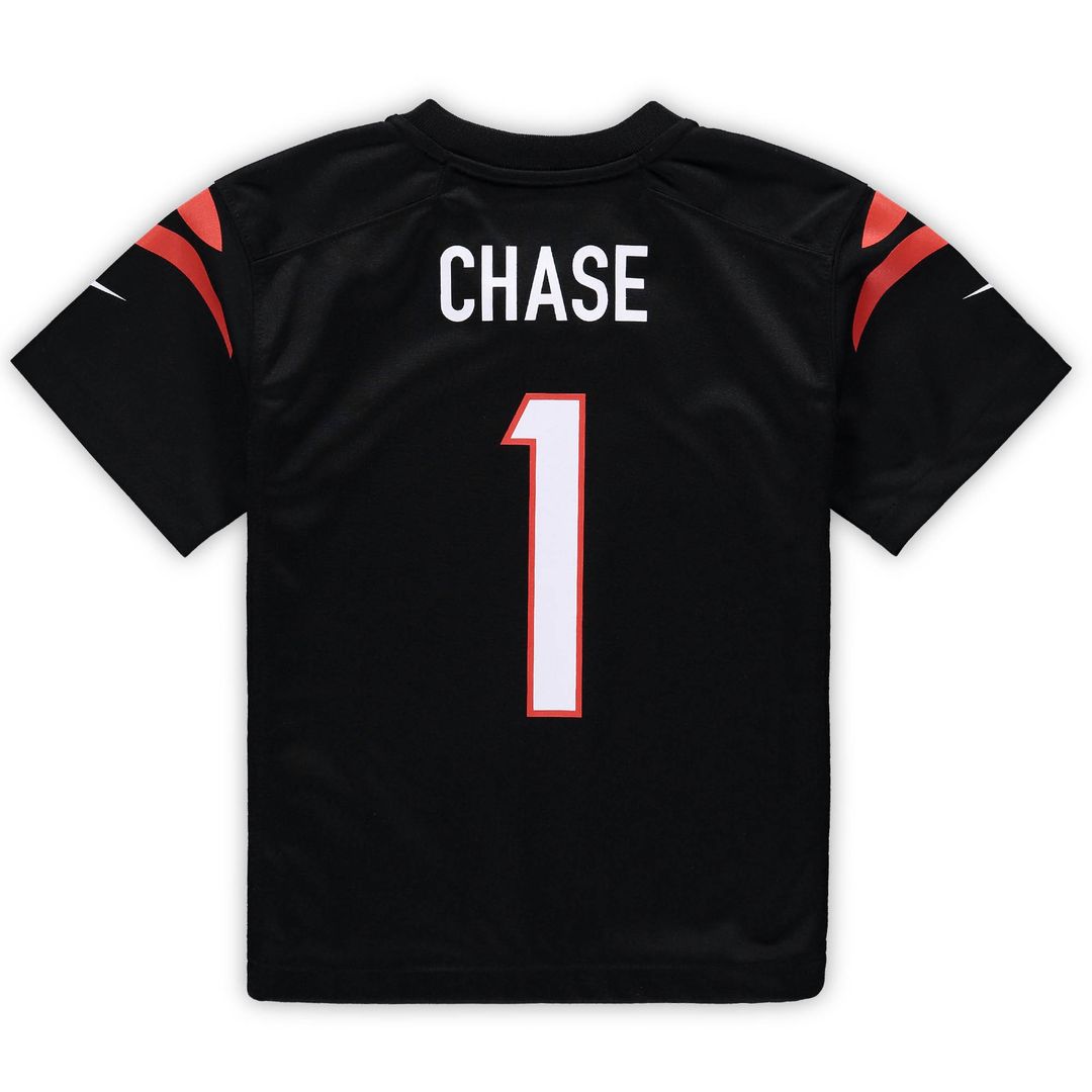 Ja'Marr Chase Cincinnati Bengals Nike Preschool Game Jersey - Black Official NFL Team Apparel Football Fan Gear
