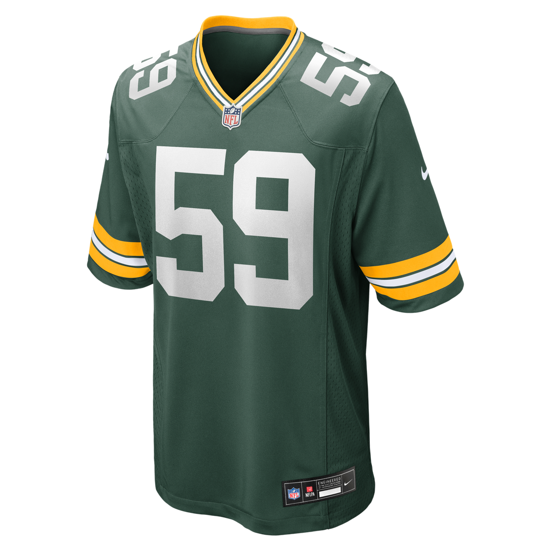Ty'Ron Hopper Green Bay Packers Nike Game Jersey - Green Official NFL Team Apparel Football Fan Gear