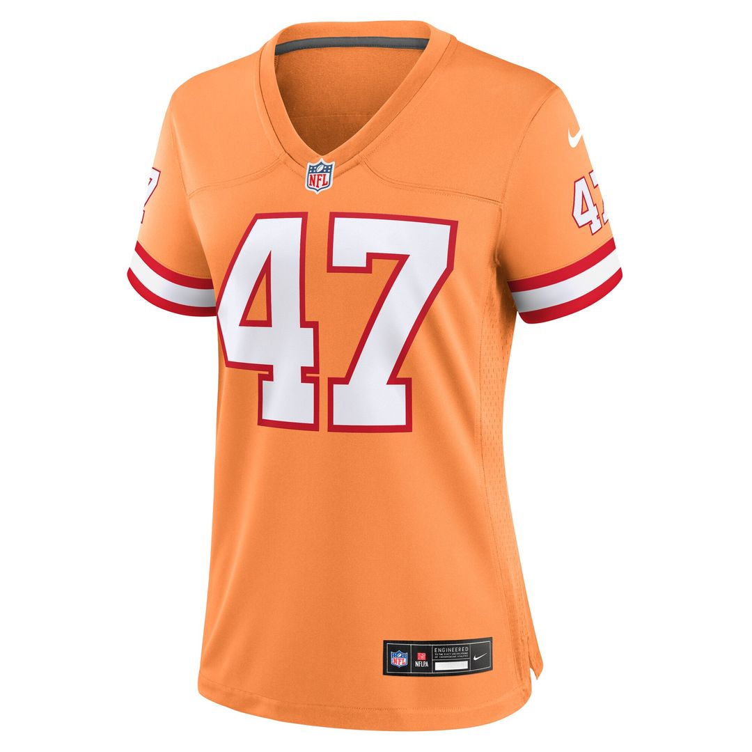 John Lynch Tampa Bay Buccaneers Nike Women's Throwback Game Jersey - Orange Official NFL Team Apparel Football Fan Gear