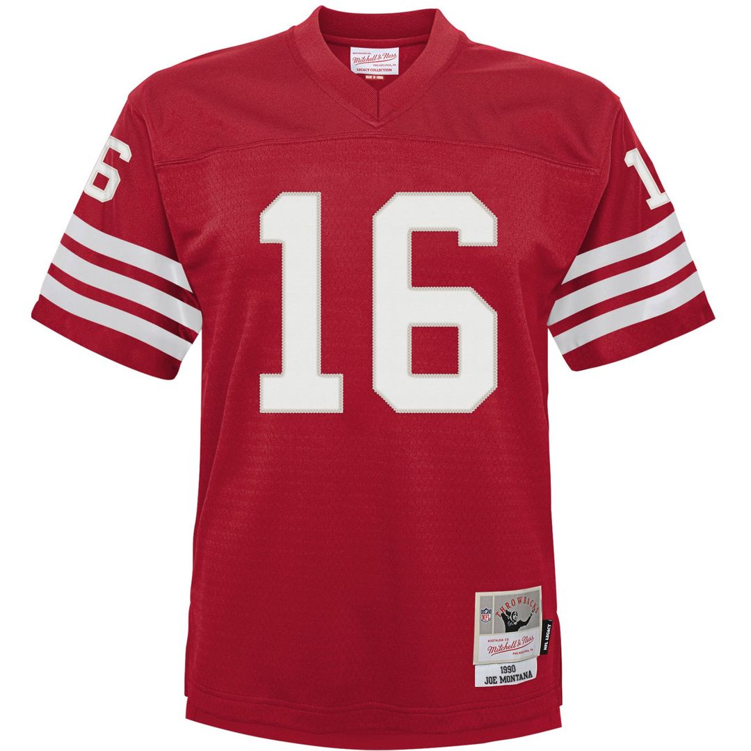 Joe Montana San Francisco 49ers Mitchell & Ness Infant 1990 Retired Legacy Jersey - Scarlet Official NFL Team Apparel Football Fan Gear