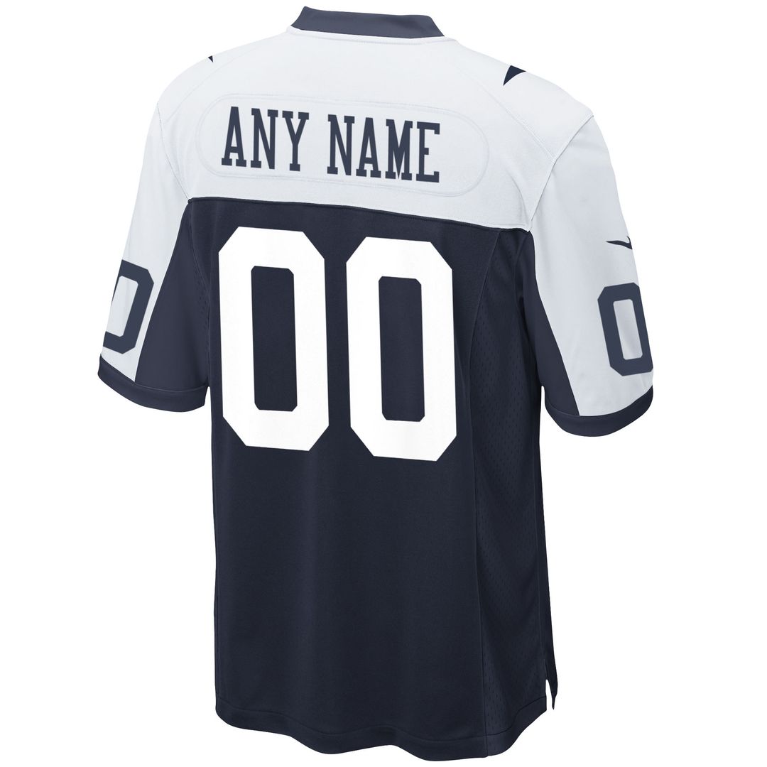 Dallas Cowboys Nike Alternate Custom Game Jersey - Navy Official NFL Team Apparel Football Fan Gear