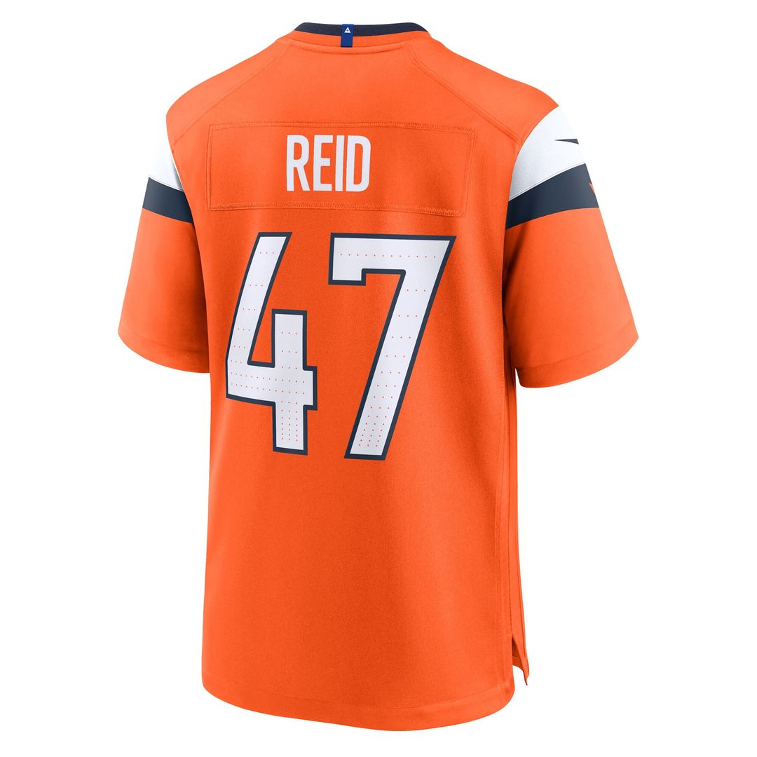 Karene Reid Denver Broncos Nike Team Game Jersey - Orange Official NFL Team Apparel Football Fan Gear