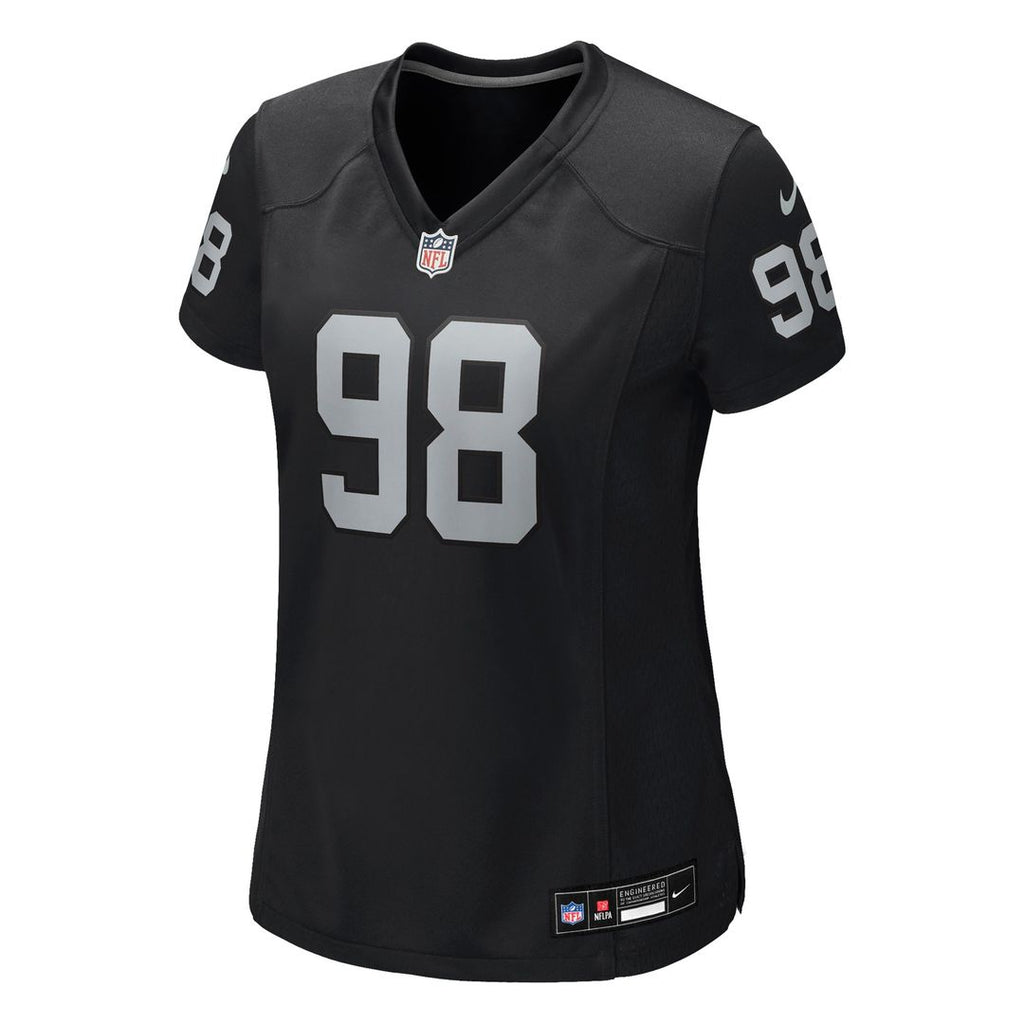 Maxx Crosby Las Vegas Raiders Nike Women's Jersey - Black Official NFL Team Apparel Football Fan Gear