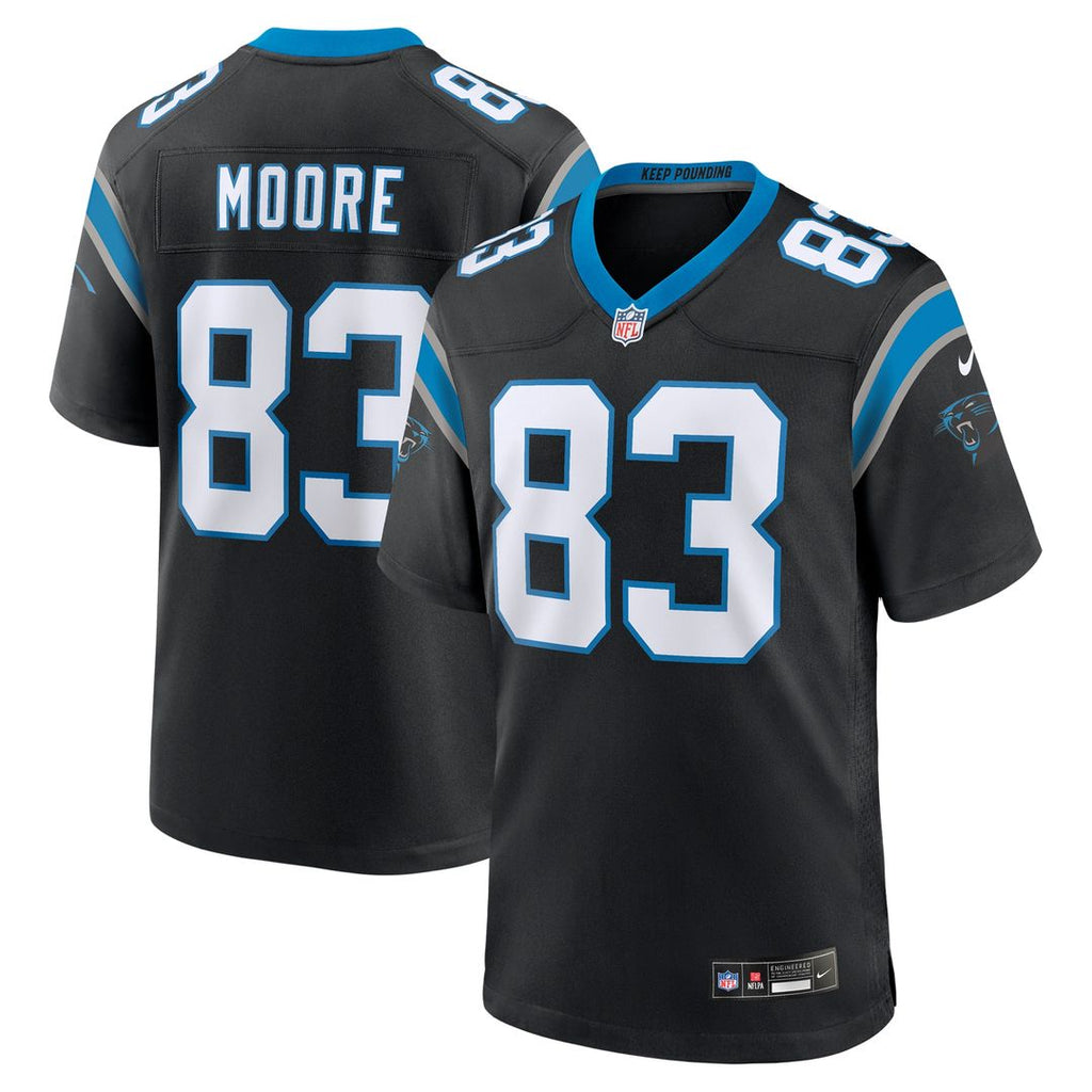 David Moore Carolina Panthers Nike Game Jersey - Black Official NFL Team Apparel Football Fan Gear