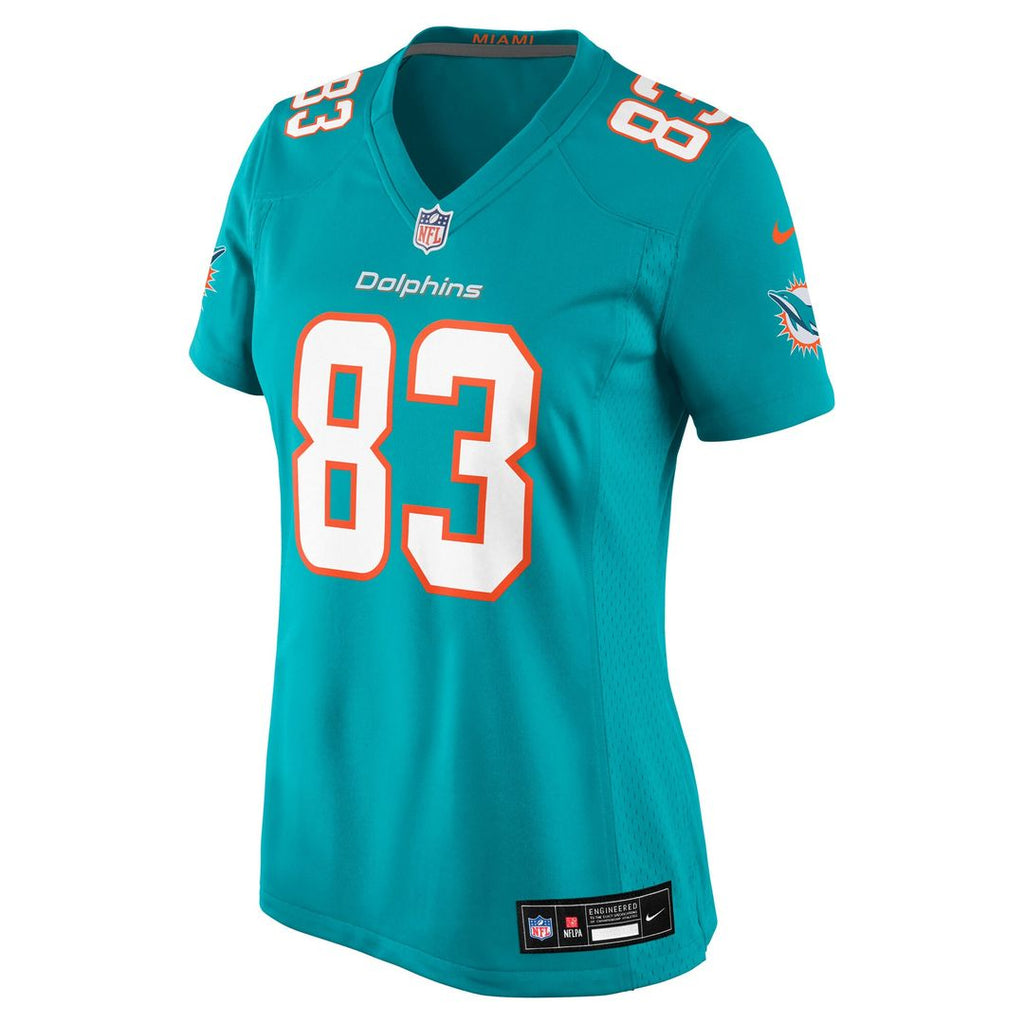 Darren Waller Miami Dolphins Nike Women's Team Game Jersey - Aqua Official NFL Team Apparel Football Fan Gear