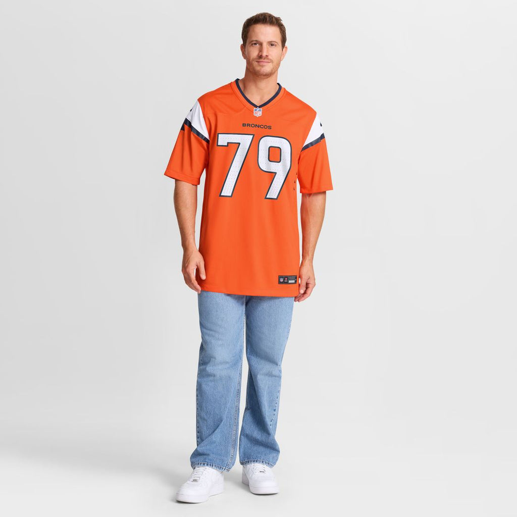 Matt Peart Denver Broncos Nike Team Game Jersey - Orange Official NFL Team Apparel Football Fan Gear