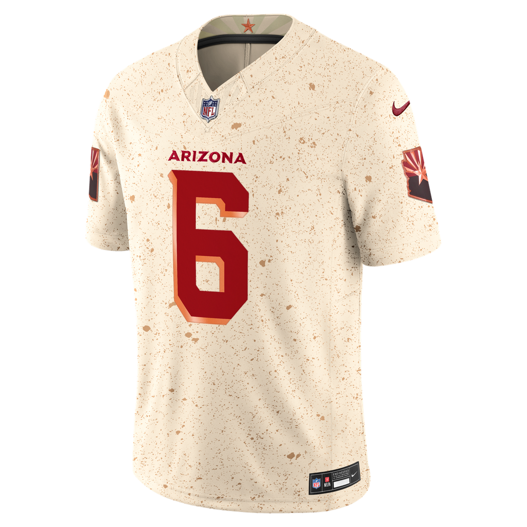James Conner Arizona Cardinals Nike 2025 Rivalries Collection Stitched Limited Jersey - Natural Official NFL Team Apparel Football Fan Gear