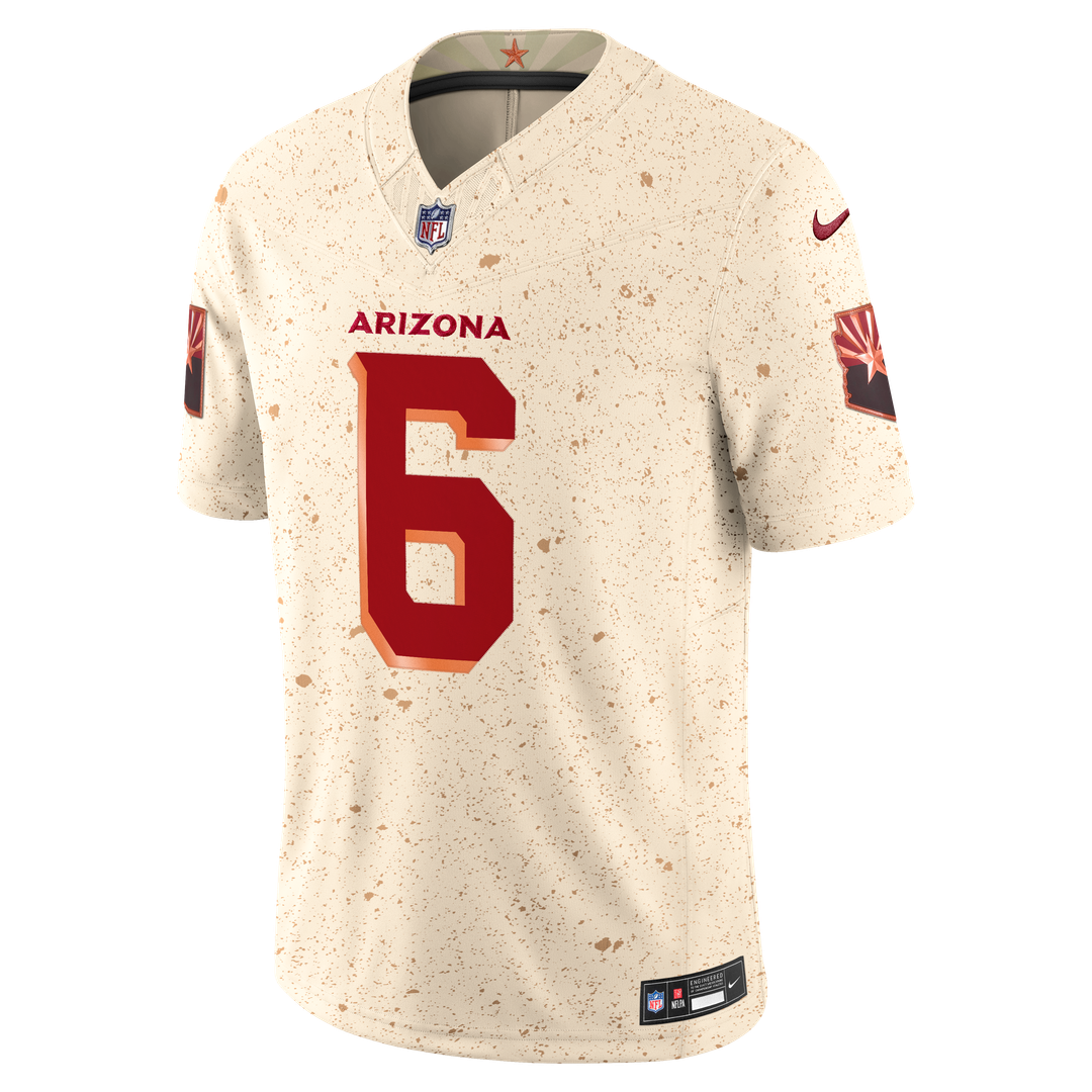 James Conner Arizona Cardinals Nike 2025 Rivalries Collection Stitched Limited Jersey - Natural Official NFL Team Apparel Football Fan Gear