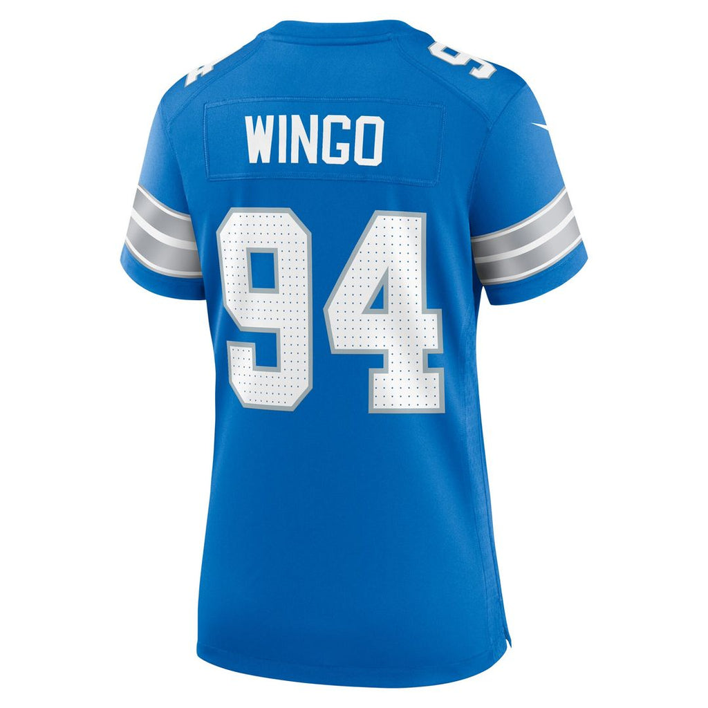 Mekhi Wingo Detroit Lions Nike Women's Team Game Jersey - Blue Official NFL Team Apparel Football Fan Gear