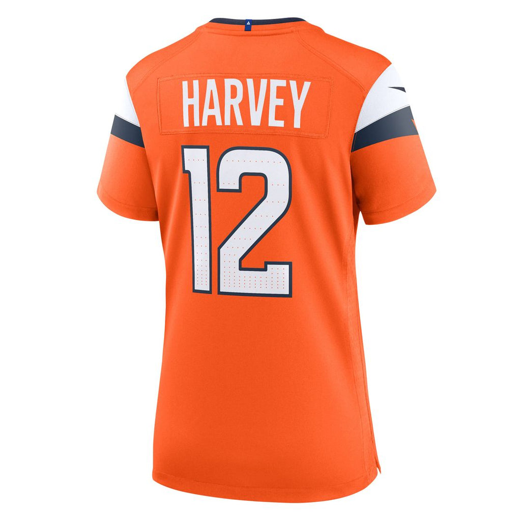 RJ Harvey Denver Broncos Nike Women's Team Game Jersey - Orange Official NFL Team Apparel Football Fan Gear