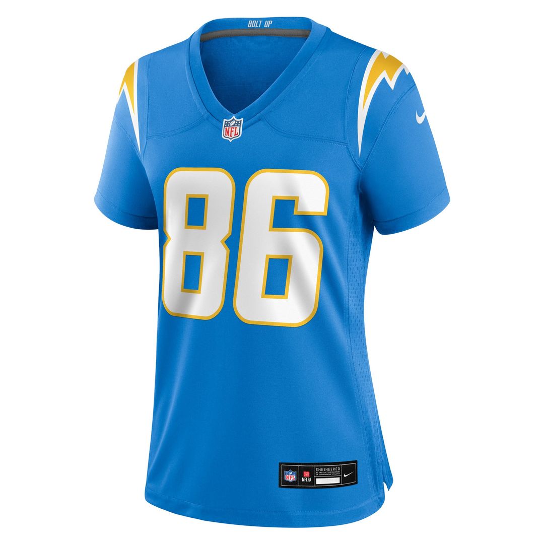 Oronde Gadsden Los Angeles Chargers Nike Women's Team Game Jersey - Powder Blue Official NFL Team Apparel Football Fan Gear