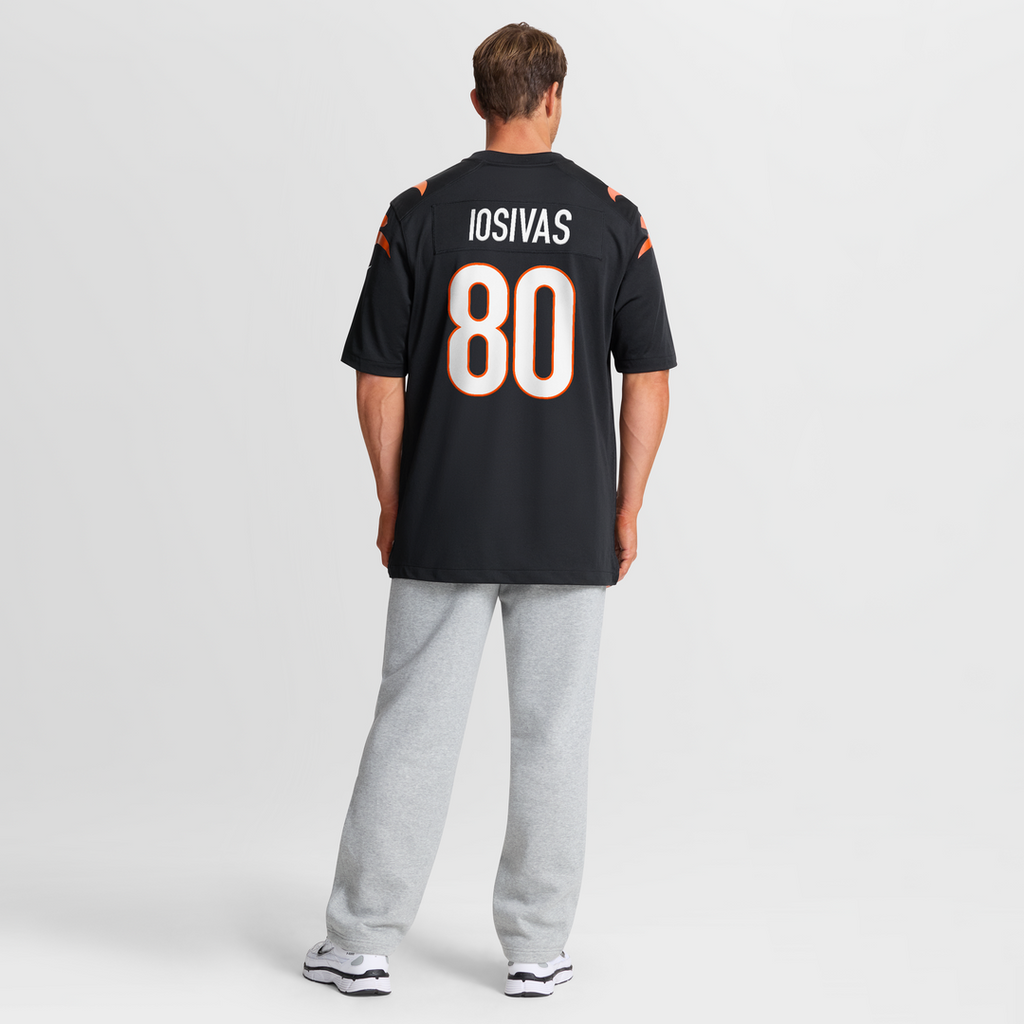 Andrei Iosivas Cincinnati Bengals Nike Team Game Jersey - Black Official NFL Team Apparel Football Fan Gear
