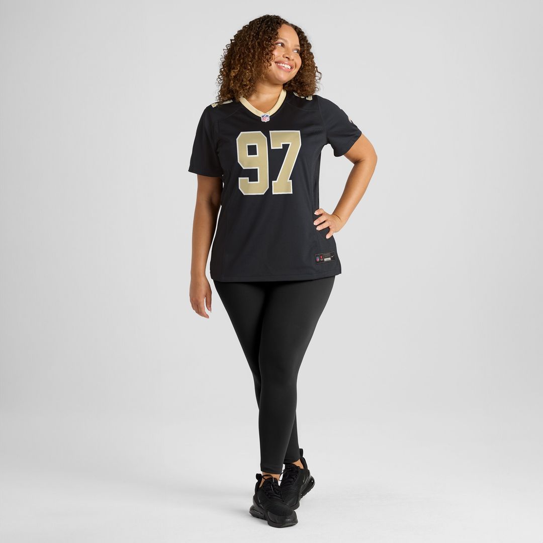 Khristian Boyd New Orleans Saints Nike Women's Game Jersey - Black Official NFL Team Apparel Football Fan Gear