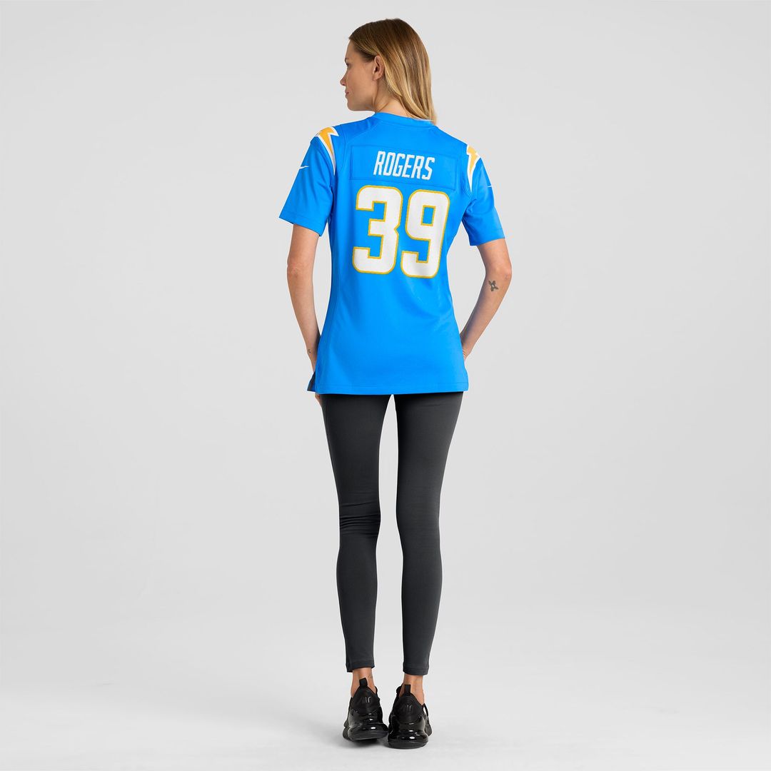 Eric Rogers Los Angeles Chargers Nike Women's Team Game Jersey - Powder Blue Official NFL Team Apparel Football Fan Gear