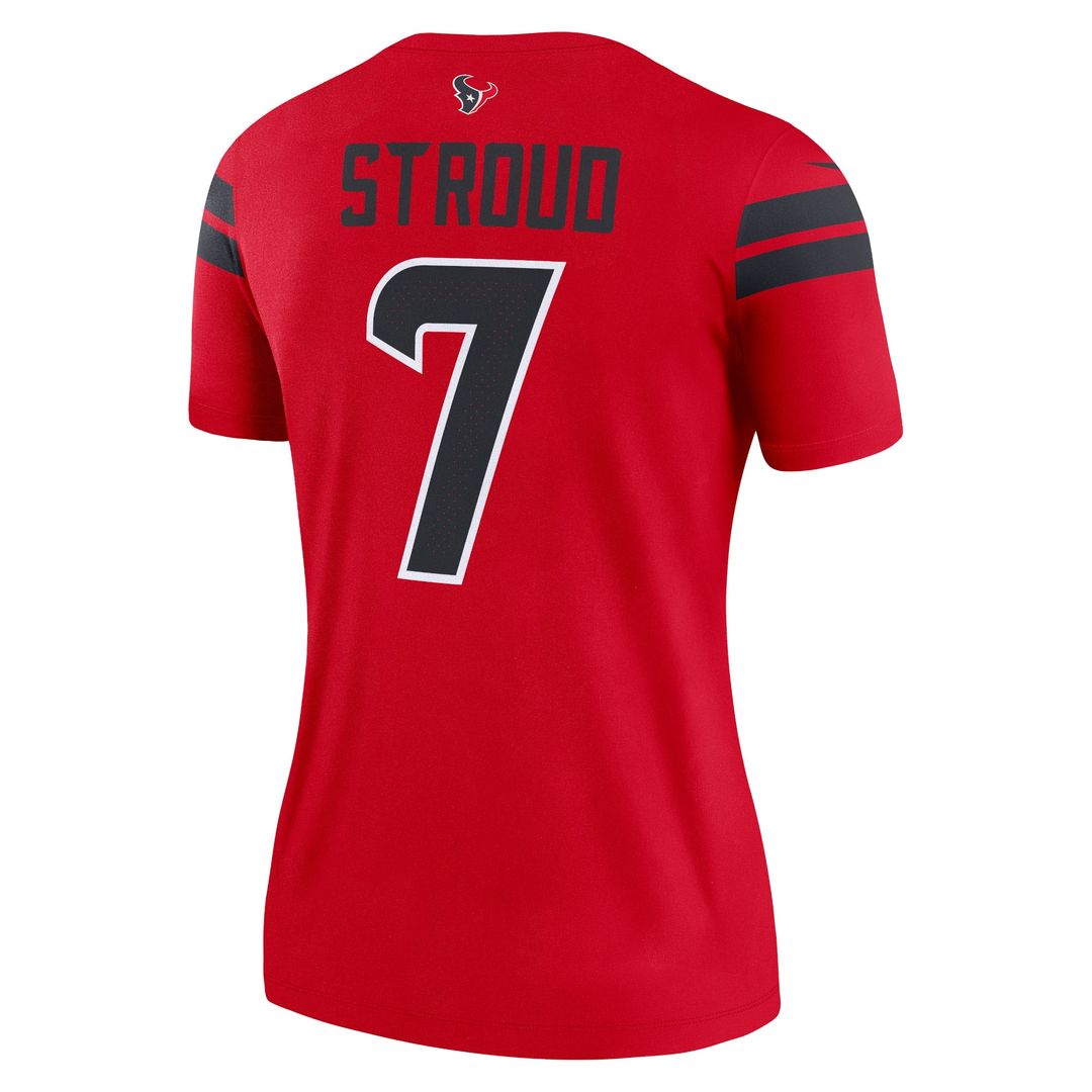 C.J. Stroud Houston Texans Nike Women's Alternate Legend Player Performance Top - Red NFL Fan Gear Popular Style