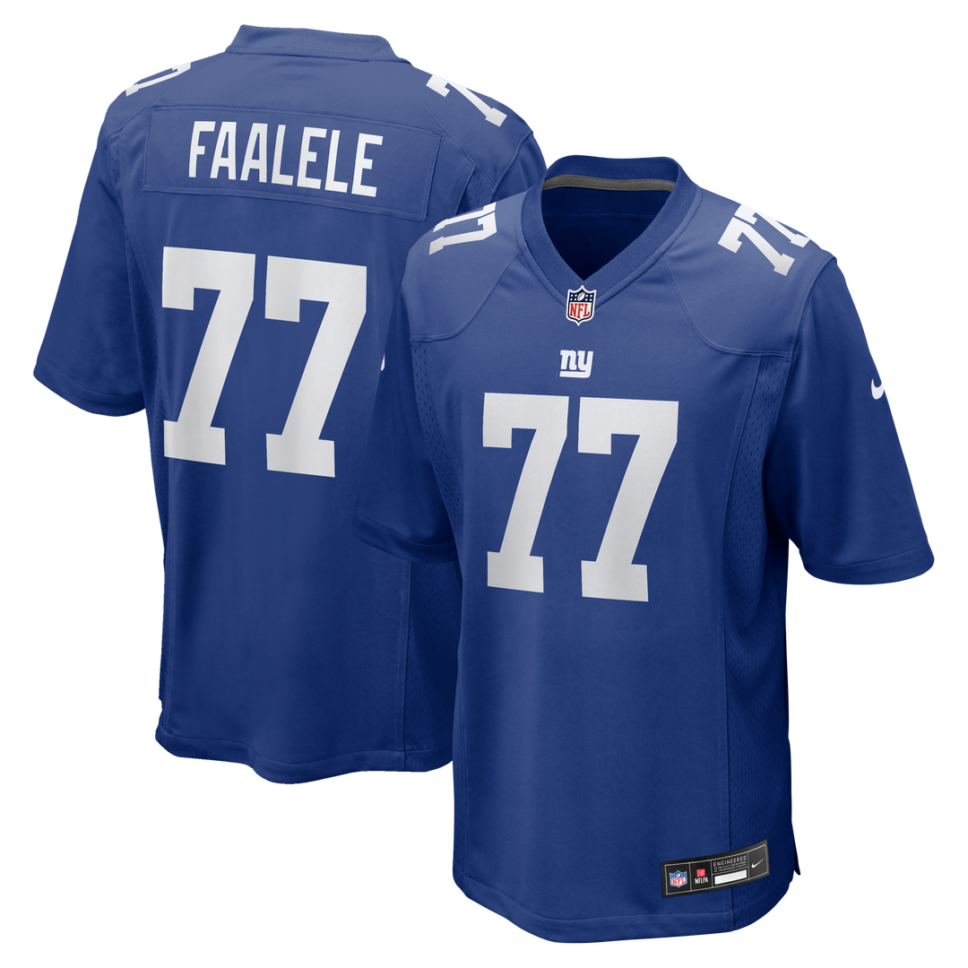 Daniel Faalele New York Giants Nike Team Game Jersey - Royal Official NFL Team Apparel Football Fan Gear