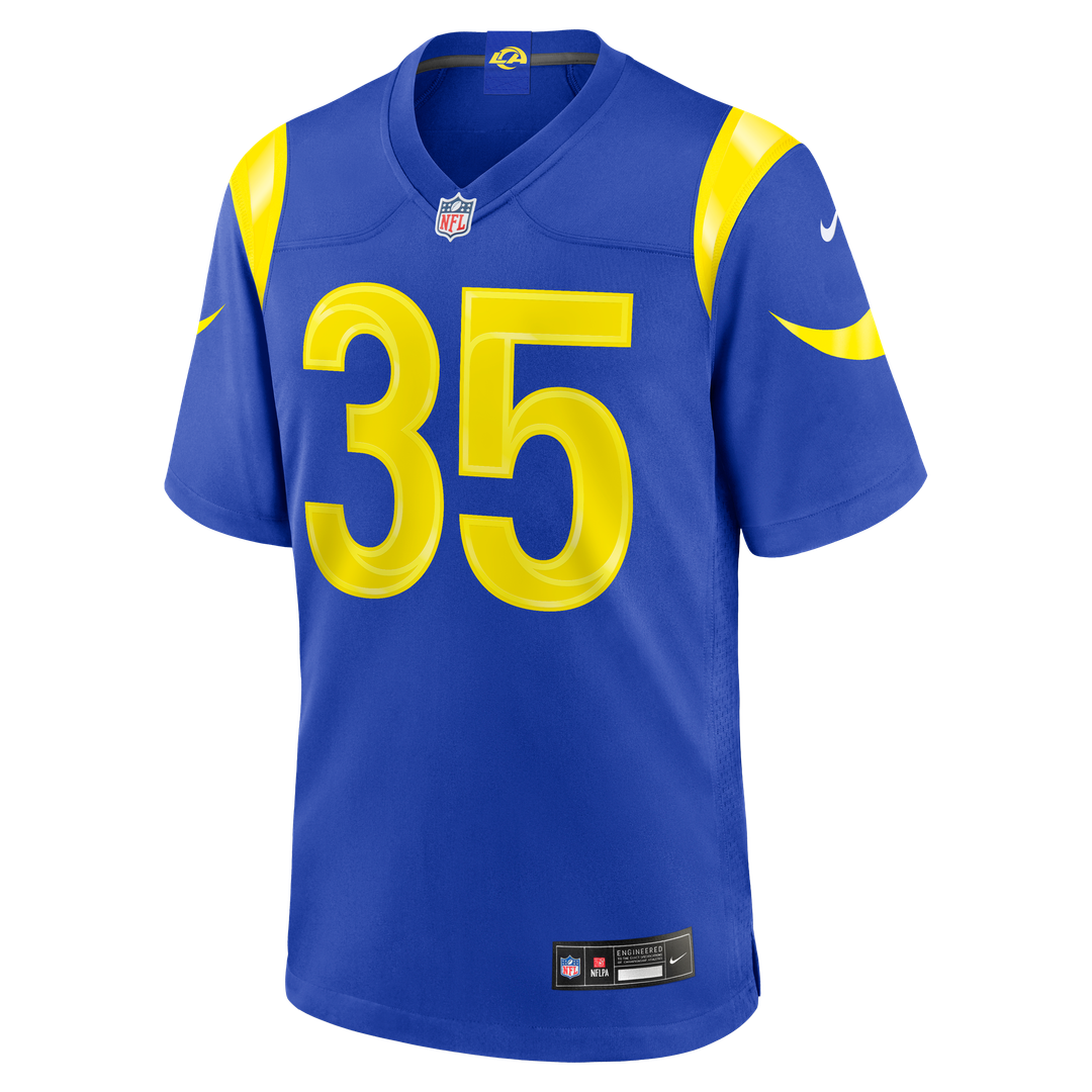 Jaylen Watson Los Angeles Rams Nike Team Game Jersey - Royal Official NFL Team Apparel Football Fan Gear