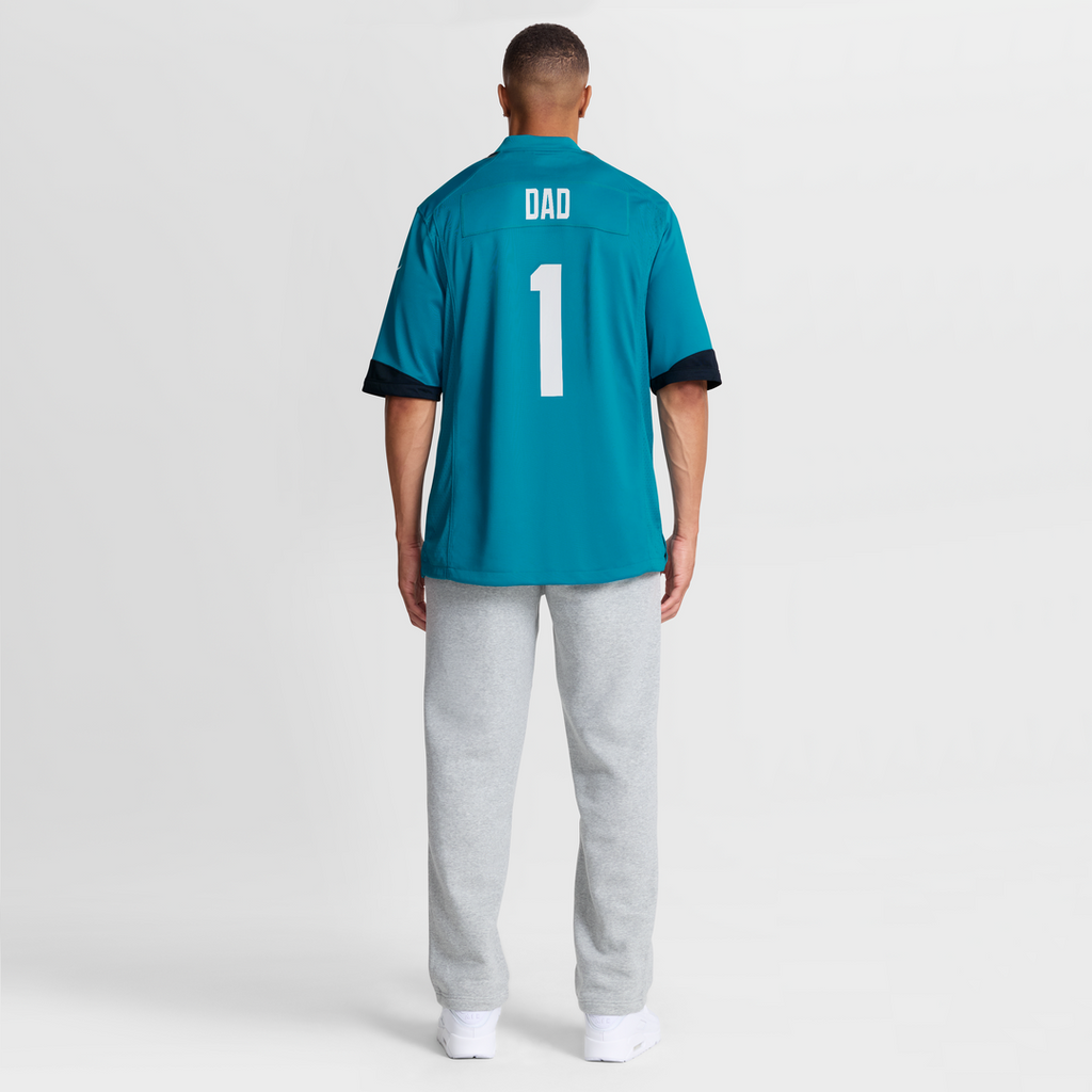 Number 1 Dad Jacksonville Jaguars Nike Game Jersey - Teal Official NFL Team Apparel Football Fan Gear