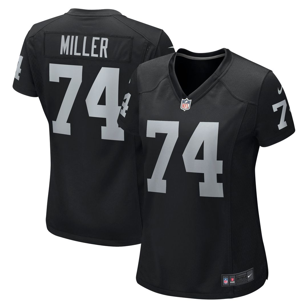 Kolton Miller Las Vegas Raiders Nike Women's Game Jersey - Black Official NFL Team Apparel Football Fan Gear