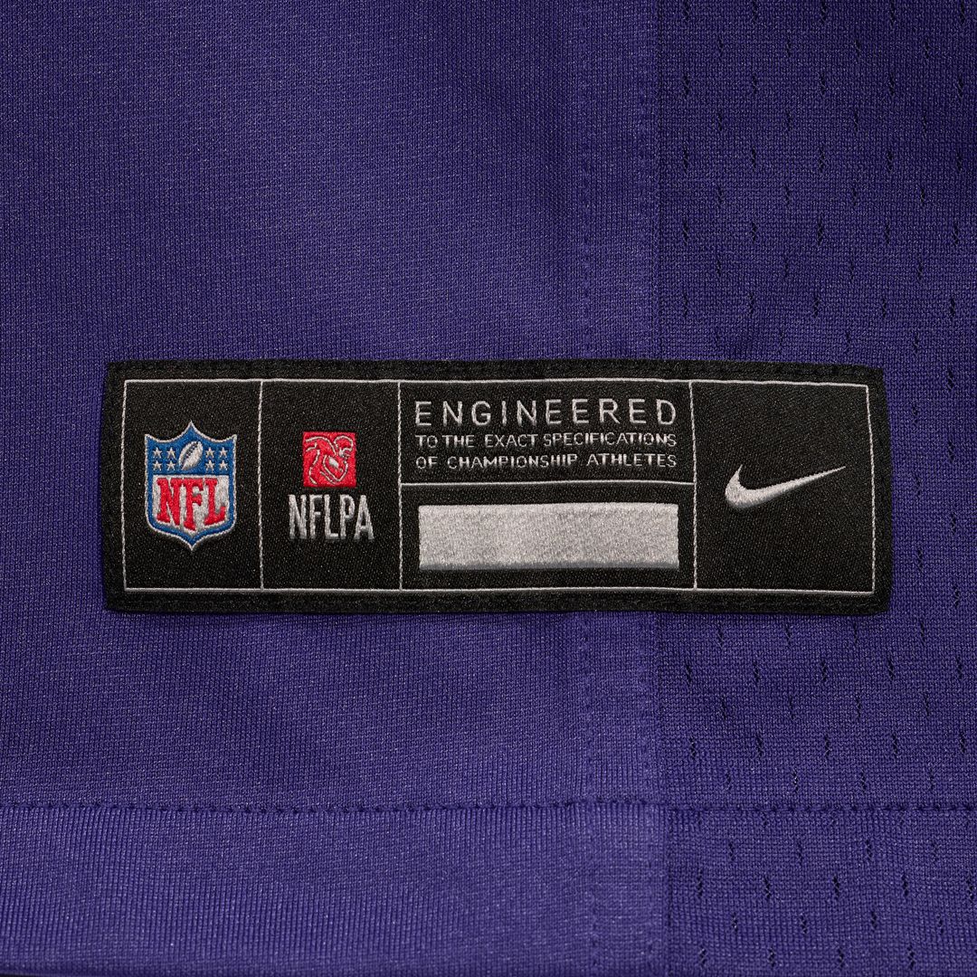 Zay Flowers Baltimore Ravens Nike Game Jersey - Purple Official NFL Team Apparel Football Fan Gear