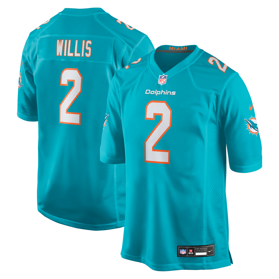 Malik Willis Miami Dolphins Nike Youth Game Jersey - Teal Official NFL Team Apparel Football Fan Gear