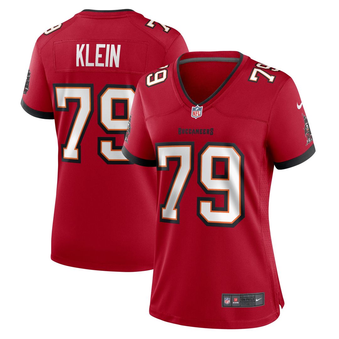 Elijah Klein Tampa Bay Buccaneers Nike Women's Game Jersey - Red Official NFL Team Apparel Football Fan Gear