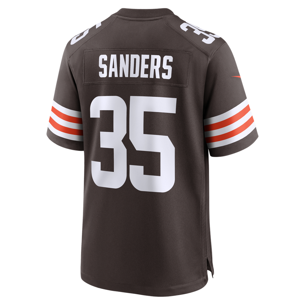 Raheim Sanders Cleveland Browns Nike Team Game Jersey - Brown Official NFL Team Apparel Football Fan Gear