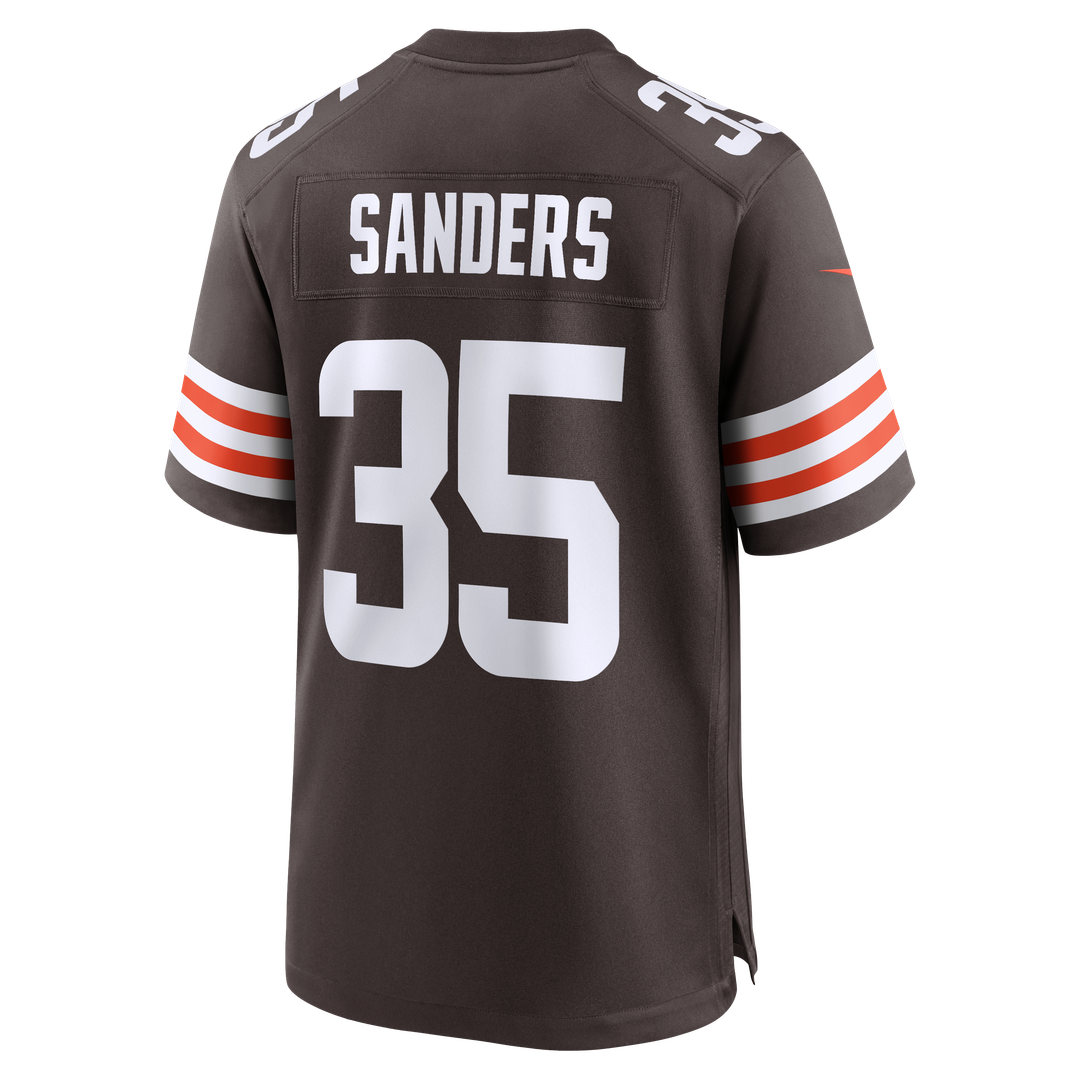 Raheim Sanders Cleveland Browns Nike Team Game Jersey - Brown Official NFL Team Apparel Football Fan Gear