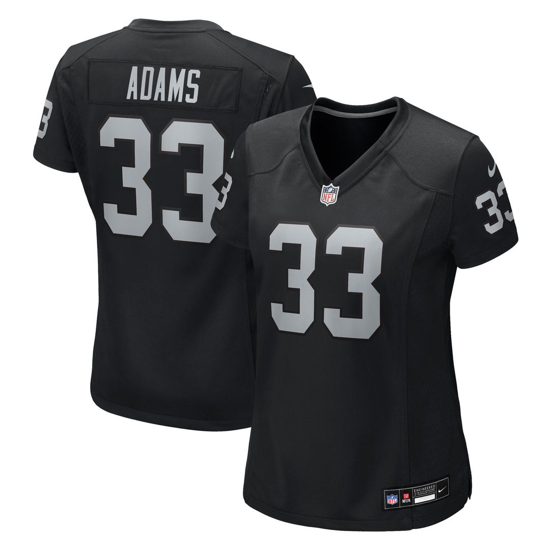 Jamal Adams Las Vegas Raiders Nike Women's Team Game Jersey - Black Official NFL Team Apparel Football Fan Gear