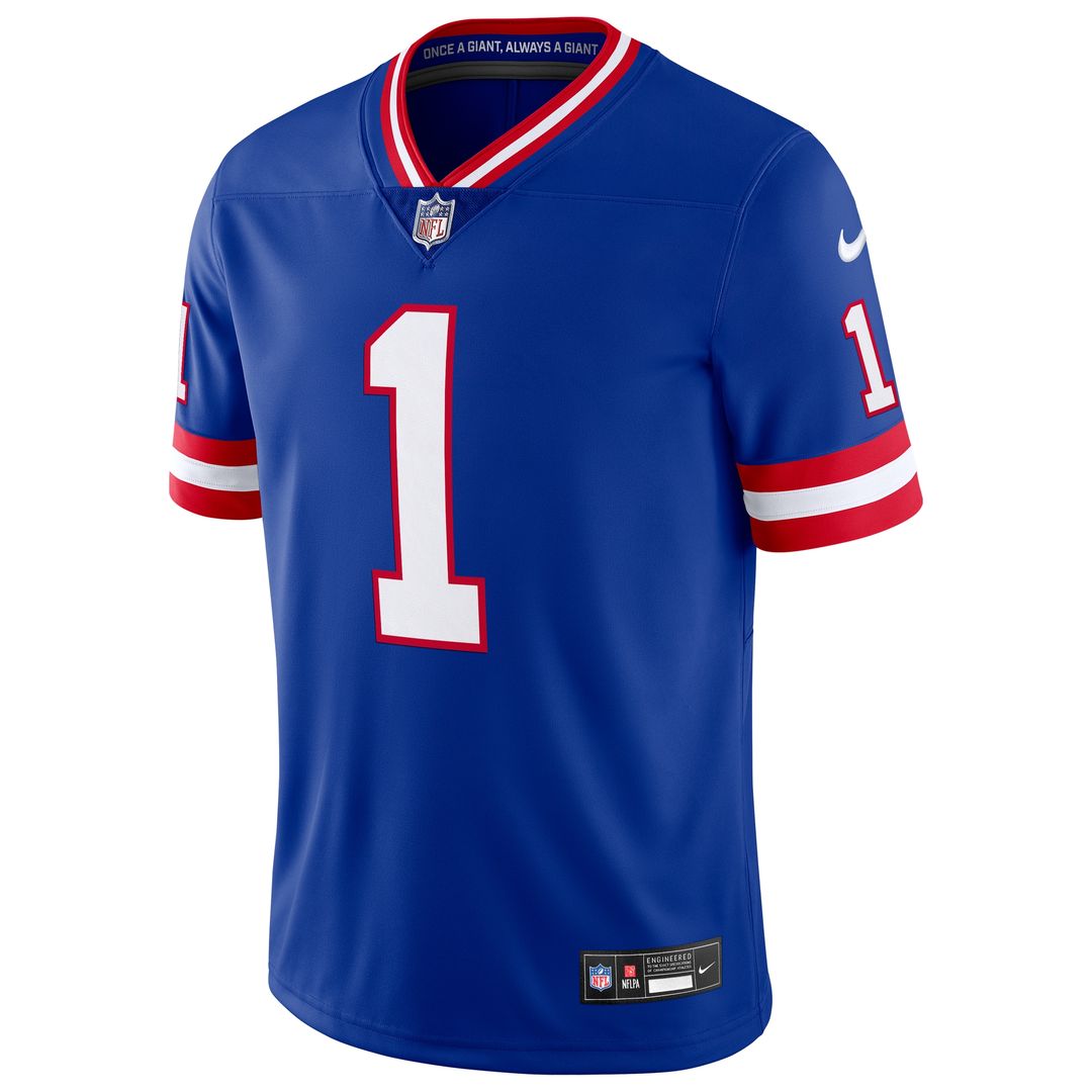 Malik Nabers New York Giants Nike Alternate 2 Legacy Vapor Untouchable Limited Jersey - Royal Official NFL Team Apparel Football Fan Gear