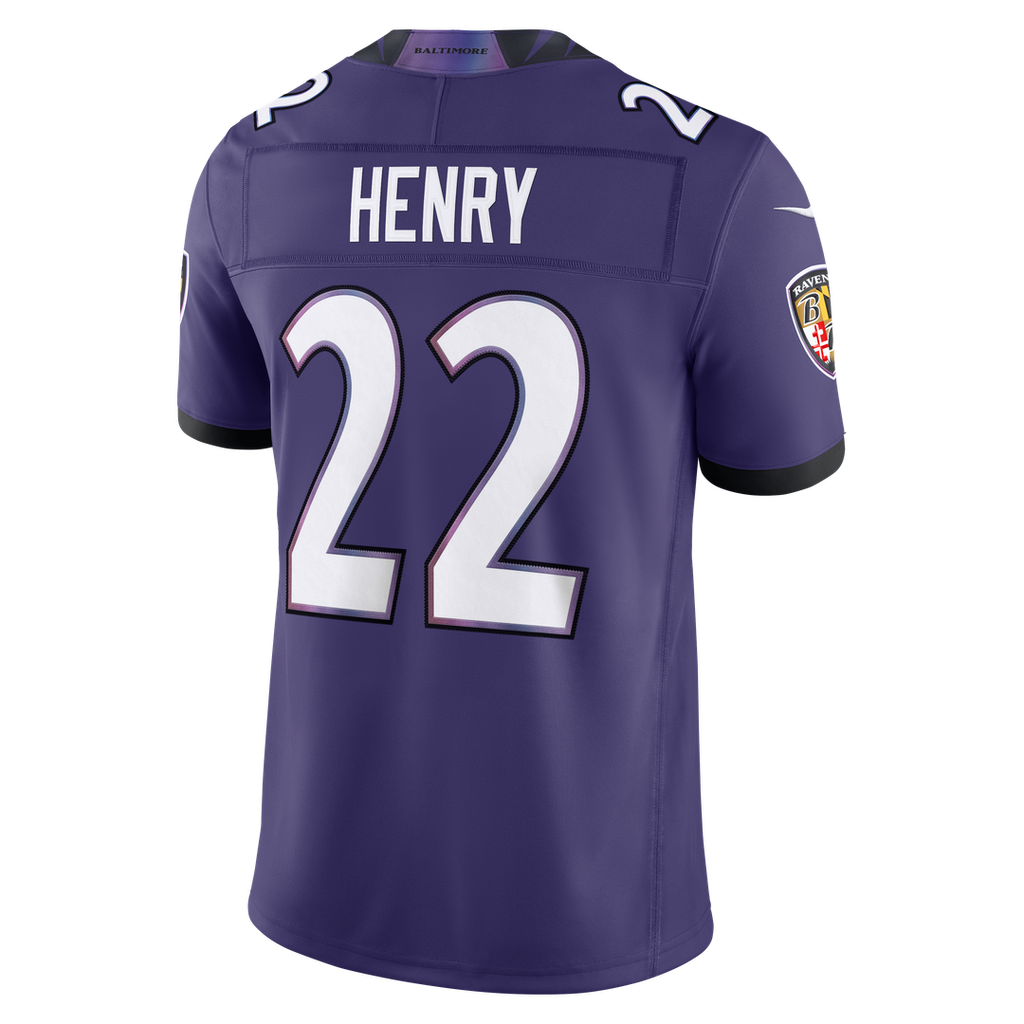 Derrick Henry Baltimore Ravens Nike Vapor F.U.S.E. Stitched Limited Jersey - White Official NFL Team Apparel Football Fan Gear