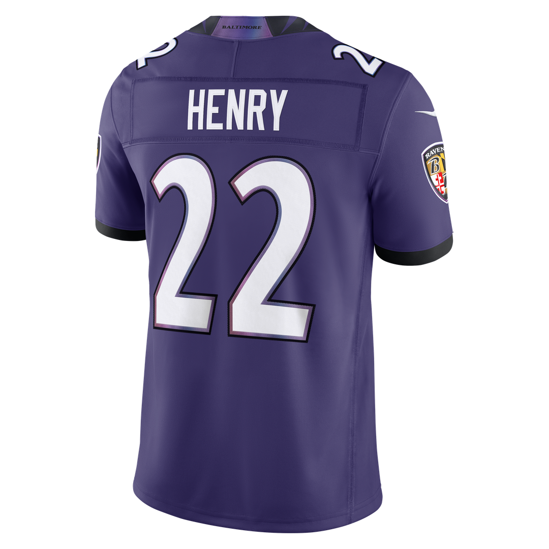Derrick Henry Baltimore Ravens Nike Vapor F.U.S.E. Stitched Limited Jersey - White Official NFL Team Apparel Football Fan Gear