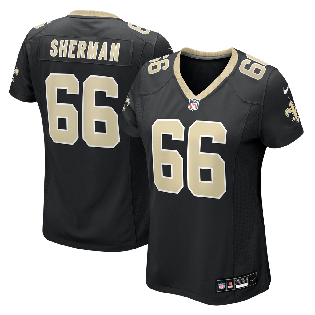 William Sherman New Orleans Saints Nike Women's Team Game Jersey - Black Official NFL Team Apparel Football Fan Gear
