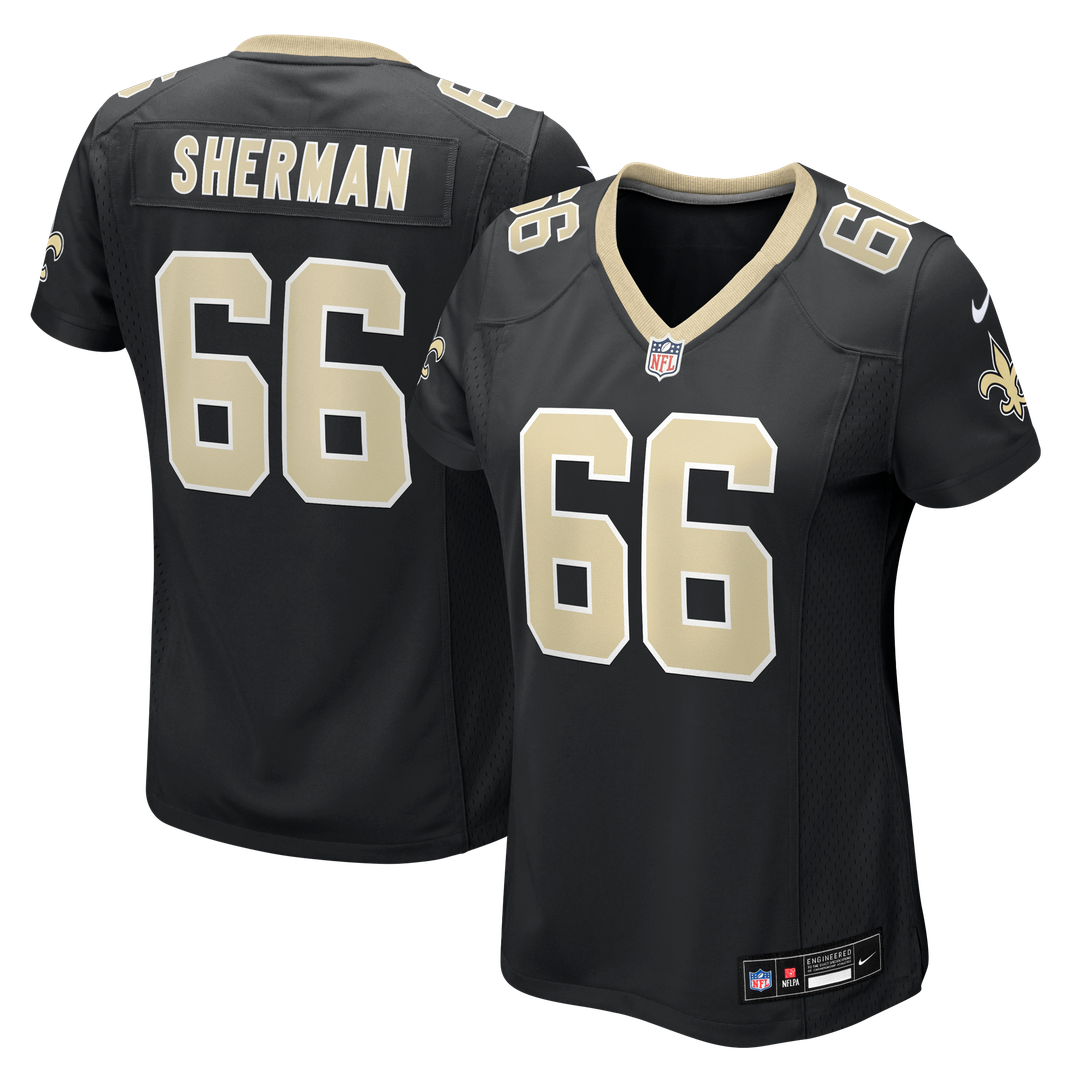 William Sherman New Orleans Saints Nike Women's Team Game Jersey - Black Official NFL Team Apparel Football Fan Gear
