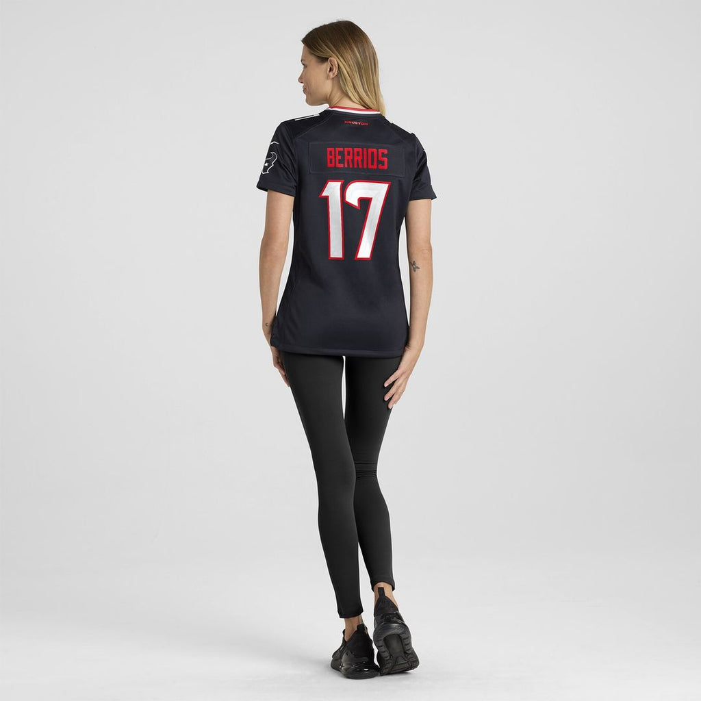 Braxton Berrios Houston Texans Nike Women's Team Game Jersey - Navy Official NFL Team Apparel Football Fan Gear