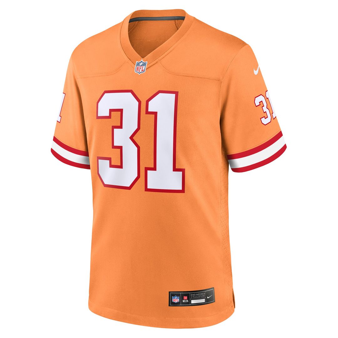 Antoine Winfield Jr. Tampa Bay Buccaneers Nike Throwback Game Jersey - Orange Official NFL Team Apparel Football Fan Gear