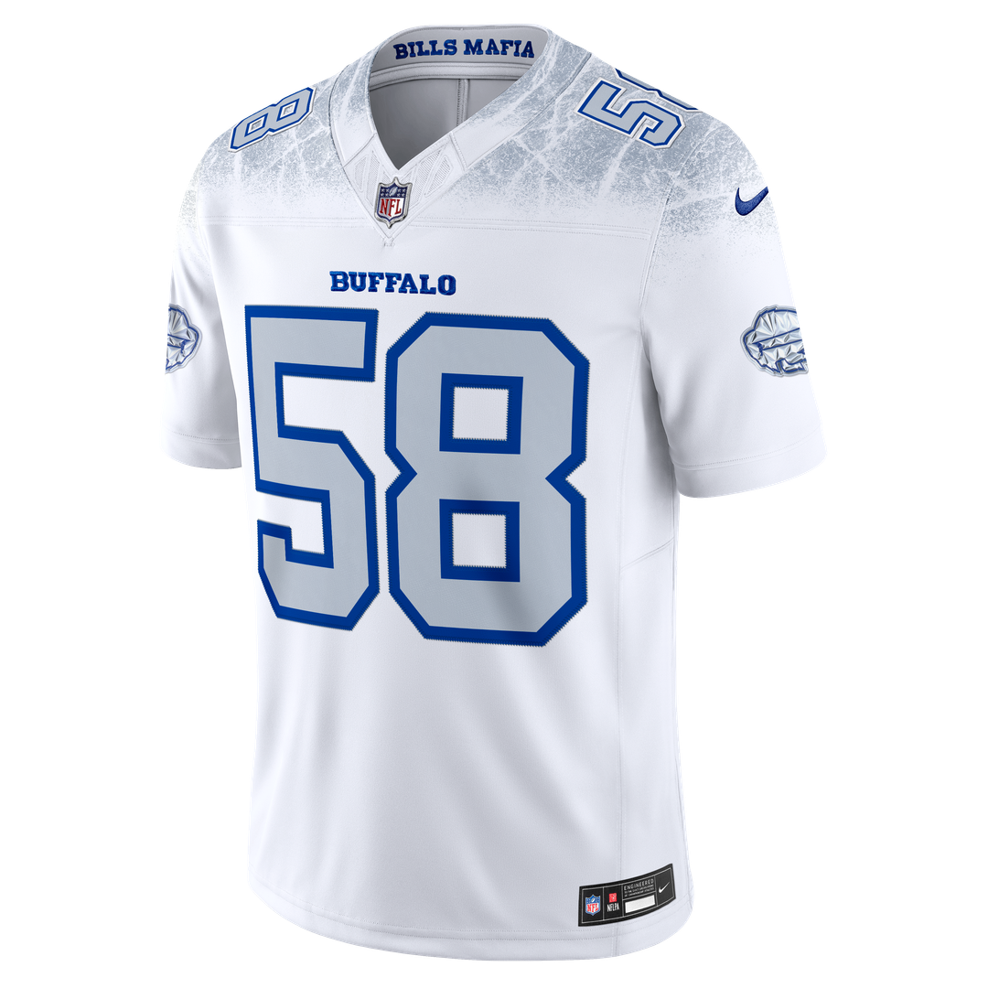 Matt Milano Buffalo Bills Nike 2025 Rivalries Collection Stitched Limited Jersey - White Official NFL Team Apparel Football Fan Gear