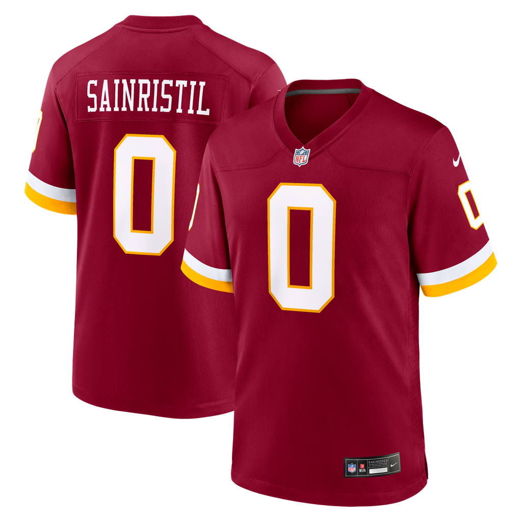 Mike Sainristil Washington Commanders Nike Game Jersey - Burgundy Official NFL Team Apparel Football Fan Gear
