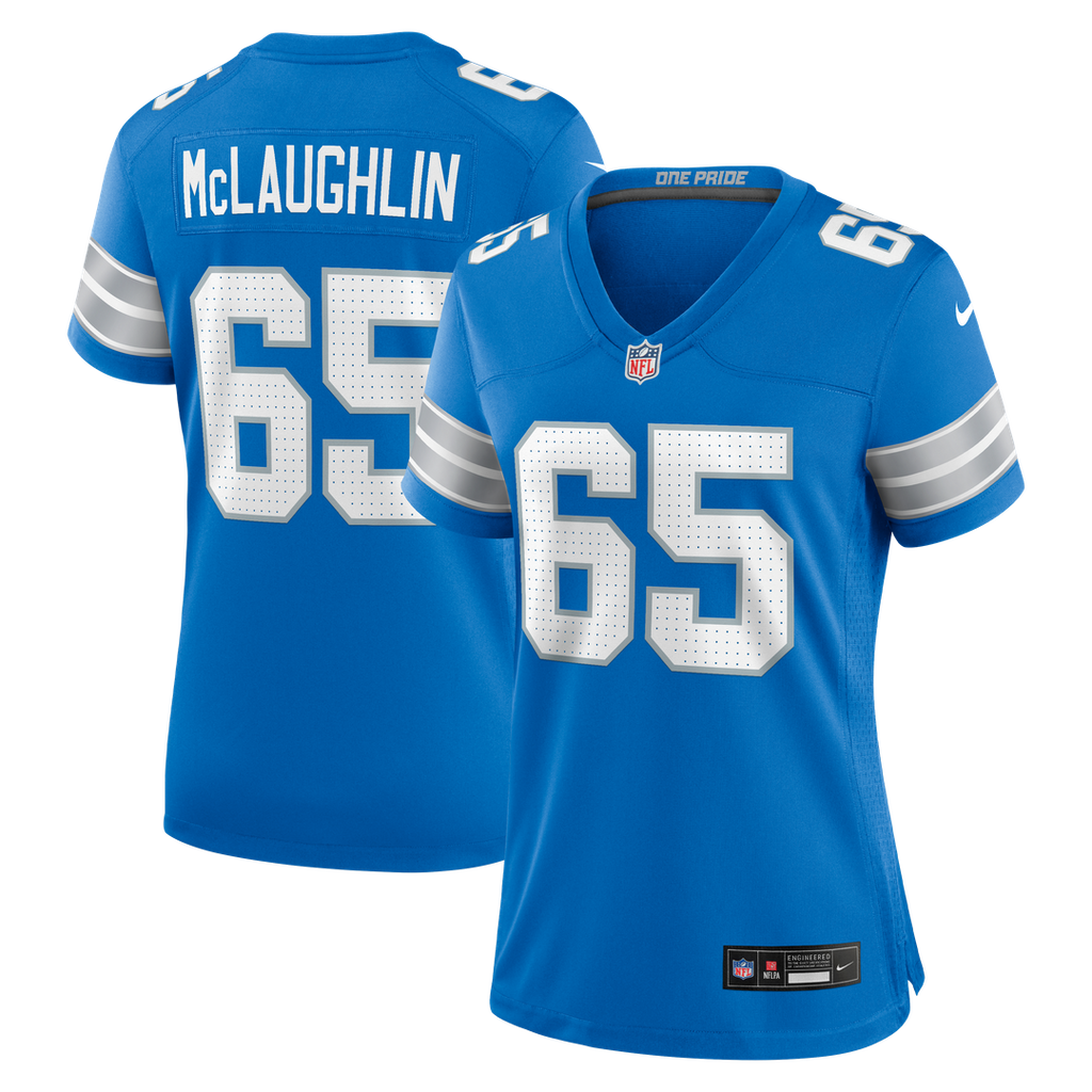 Seth McLaughlin Detroit Lions Nike Women's Team Game Jersey - Blue Official NFL Team Apparel Football Fan Gear