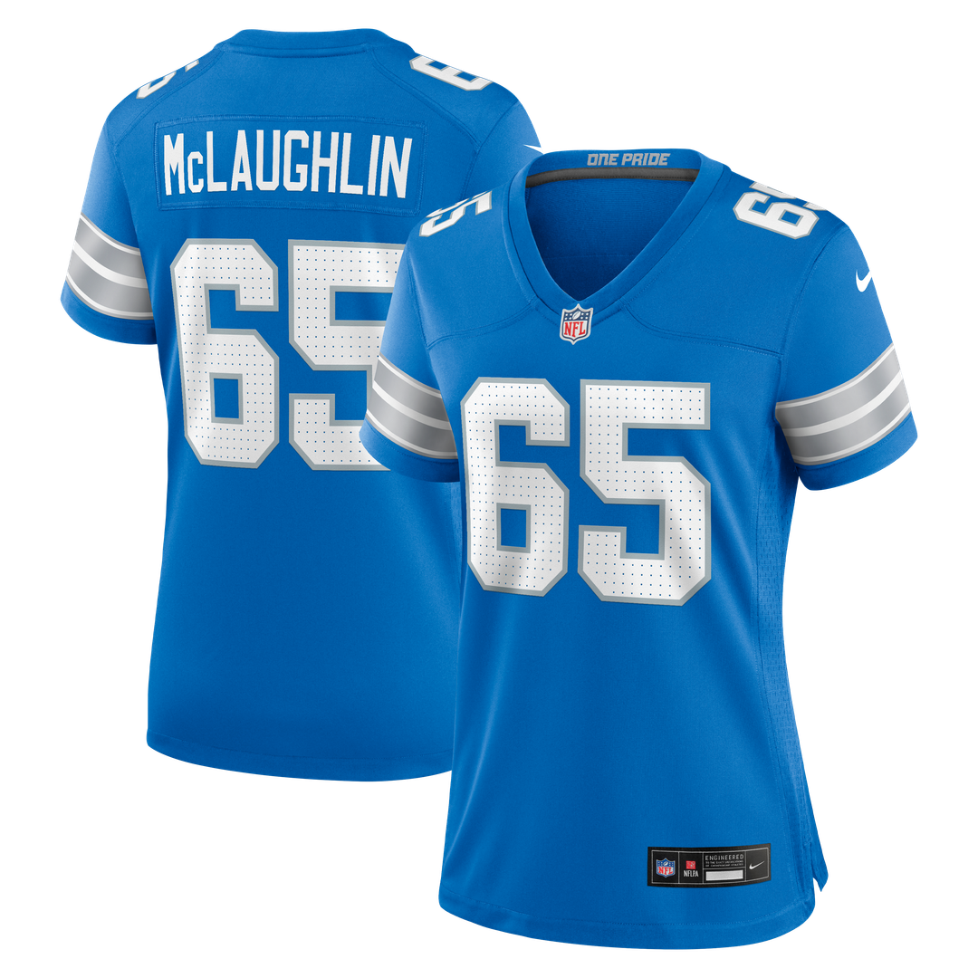 Seth McLaughlin Detroit Lions Nike Women's Team Game Jersey - Blue Official NFL Team Apparel Football Fan Gear