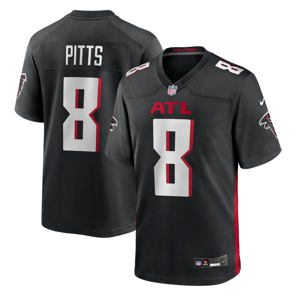 Kyle Pitts Atlanta Falcons Nike Game Jersey - Black Official NFL Team Apparel Football Fan Gear