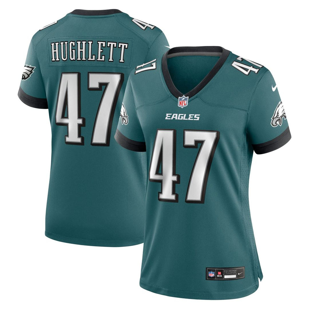 Charley Hughlett Philadelphia Eagles Nike Women's Team Game Jersey - Midnight Green Official NFL Team Apparel Football Fan Gear