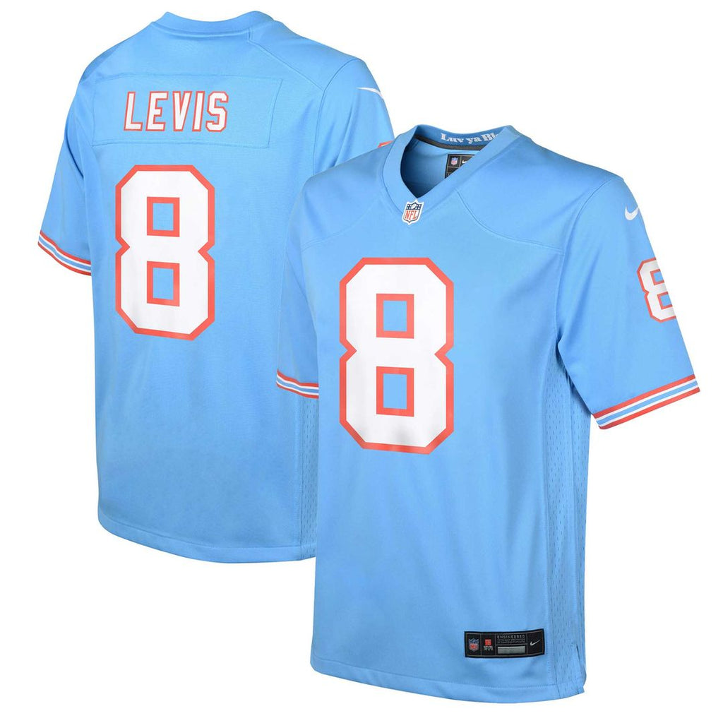 Will Levis Tennessee Titans Nike Youth Game Jersey - Light Blue Official NFL Team Apparel Football Fan Gear