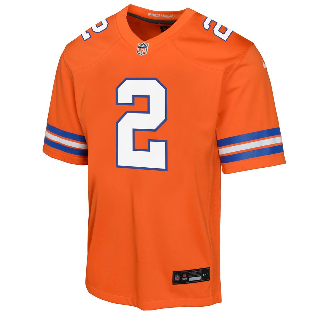 Patrick Surtain II Denver Broncos Nike Youth Game Jersey - Orange Official NFL Team Apparel Football Fan Gear
