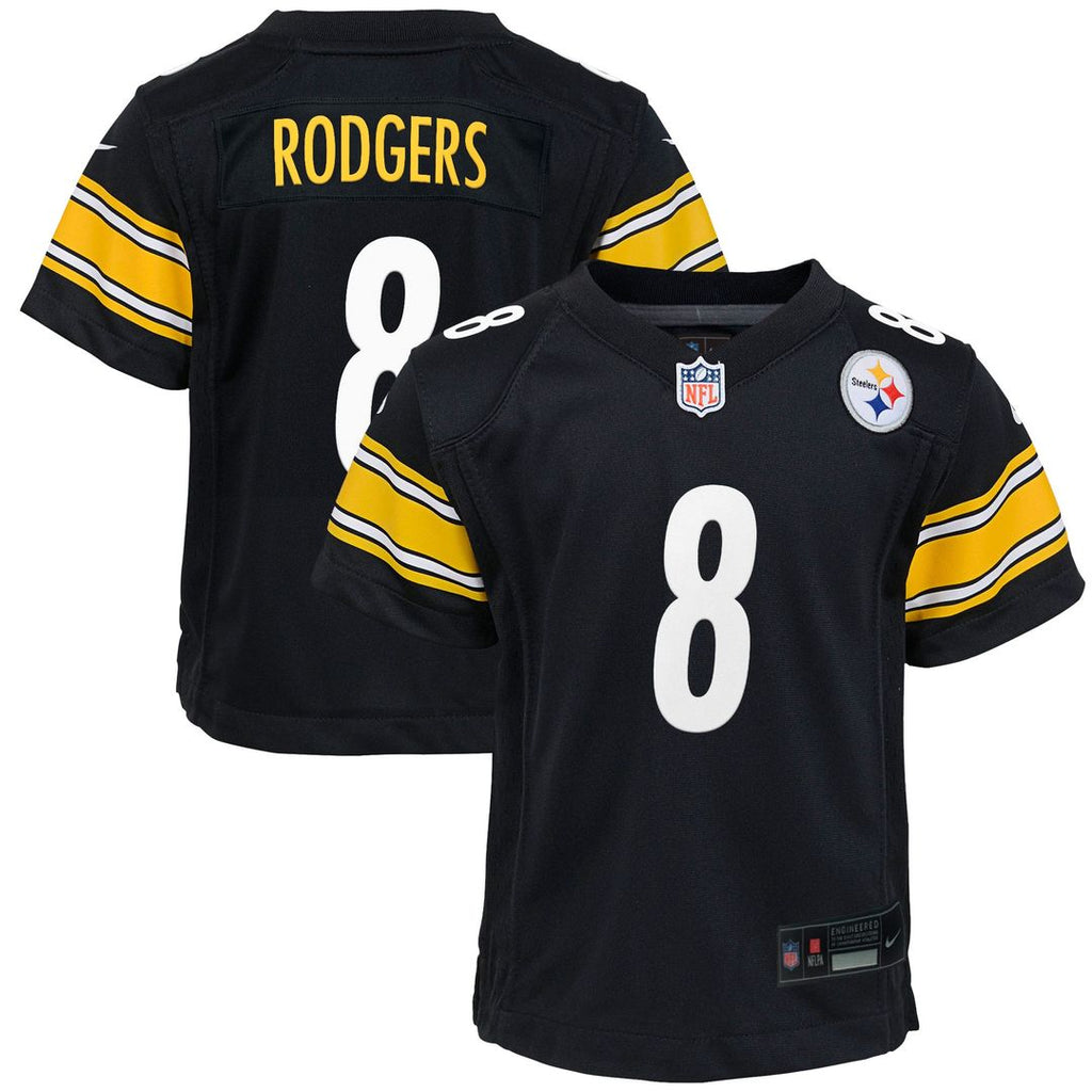 Aaron Rodgers Pittsburgh Steelers Nike Youth Game Jersey - Black Official NFL Team Apparel Football Fan Gear